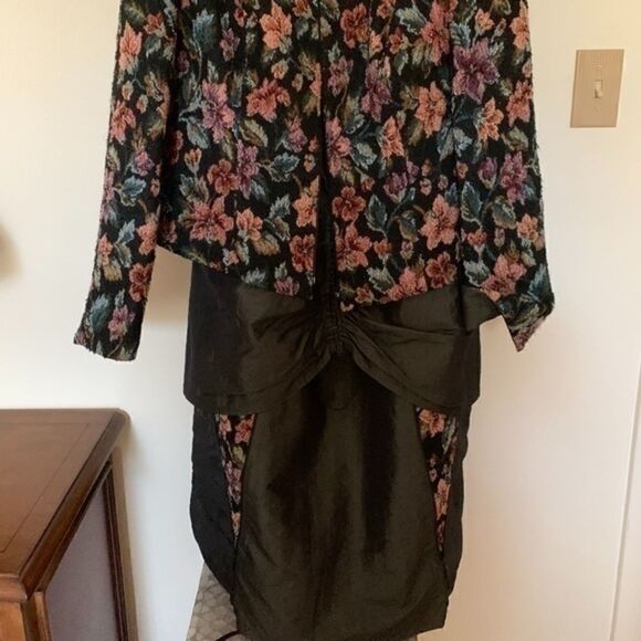 Tapestry TAFFETA WOMAN  Made In FRANCE GREEN ROSE PINK SET - Picture 15 of 16